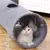FurryFusion Tunnel pliable en daim pour chat