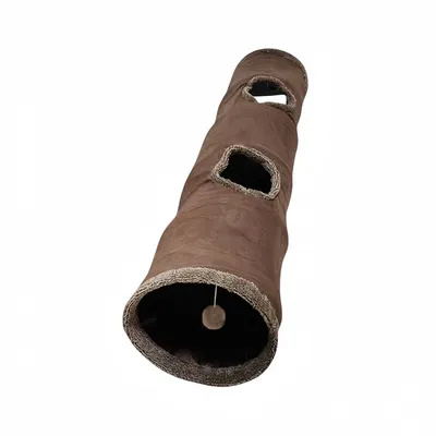 FurryFusion Túnel plegable de gamuza para gatos