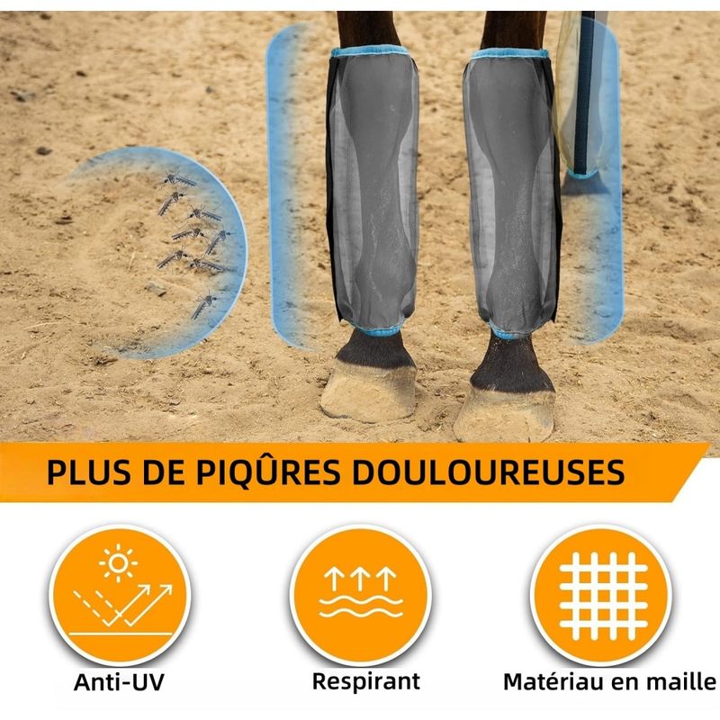 ZooVenture Lot De 4 Guêtres De Protection Pour Cheval Pour Chevaux
