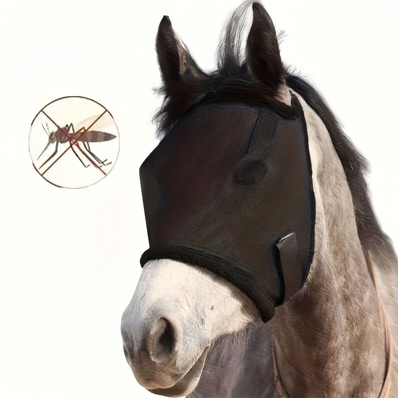 FurryFusion Masque anti-moustiques pour chevaux