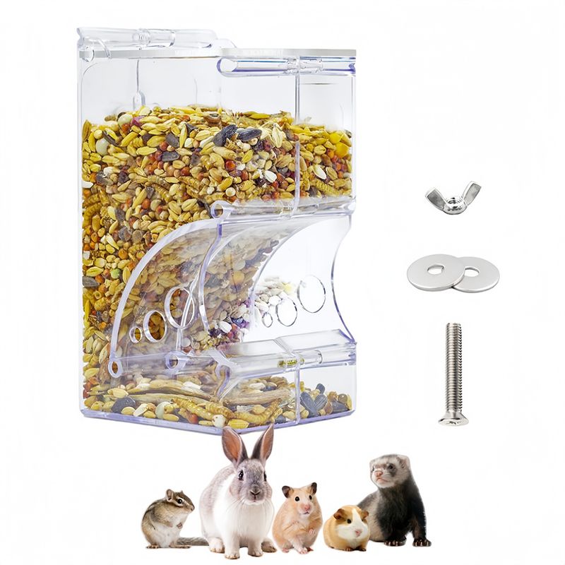 IntiMeg Récipient d'alimentation automatique en pour hamster