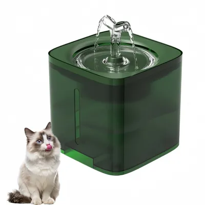 FurryFusion Fontaine à eau 2 litres pour chats et petits chiens
