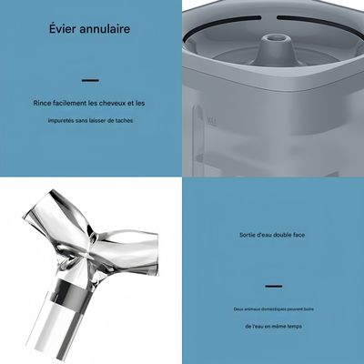 FurryFusion Fuente de agua de 2 litros para gatos y perros pequeños