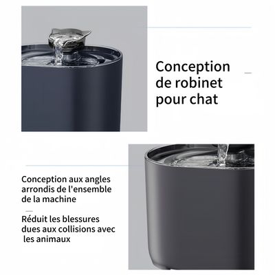 FurryFusion Distributeur d'eau pour chat avec capteur intelligent