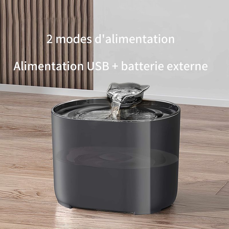 FurryFusion Fontaine à eau pour animaux de compagnie