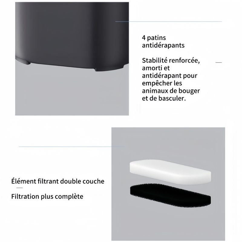 FurryFusion Fontaine à eau pour animaux de compagnie