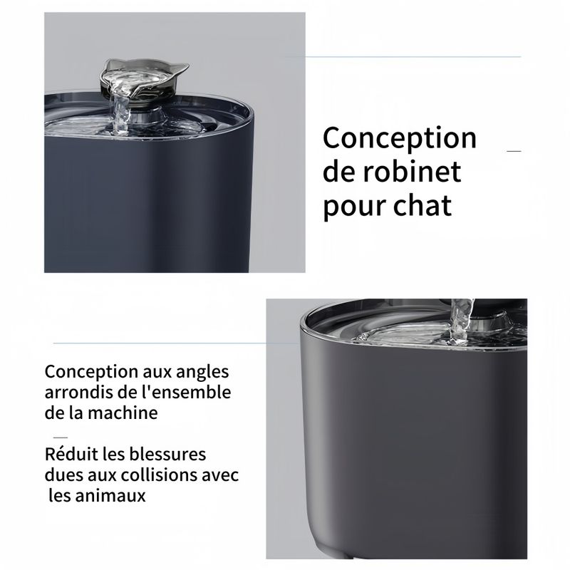 FurryFusion Fontaine à eau pour animaux de compagnie