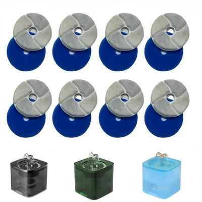 FurryFusion Fontaine à eau 2 litres pour chats et petits chiens