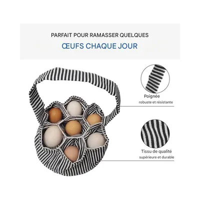 ZenPets Mini panier à œufs en tissu