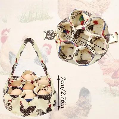 ZenPets Mini panier à œufs en tissu