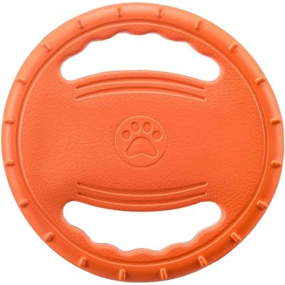 UAMLY Disque frisbee pour chien avec poignées en mousse