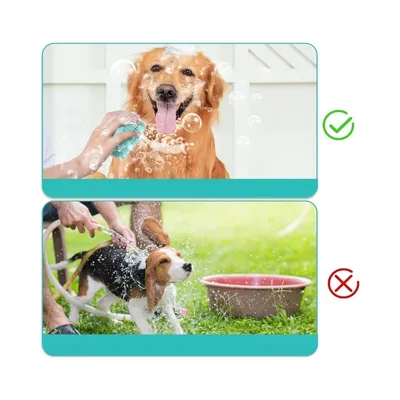 ZenPets Brosse de bain en silicone pour chien