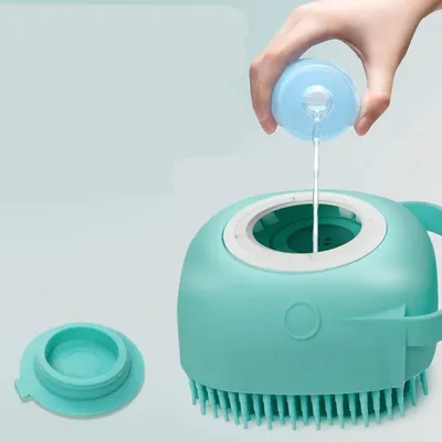 ZenPets Brosse de bain en silicone pour chien