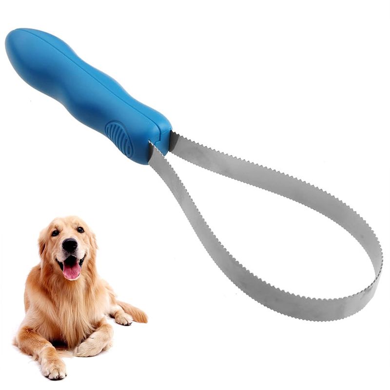 UAMLY Lame de toilettage double face pour chiens