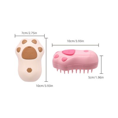 ZenPets Brosse à vapeur 3 en 1 pour chat