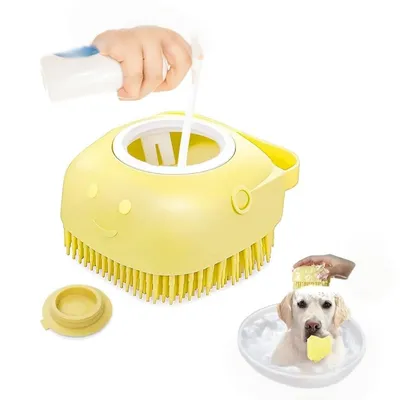 ZenPets Brosse de bain en silicone pour chien