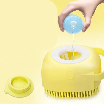 ZenPets Brosse de bain en silicone pour chien