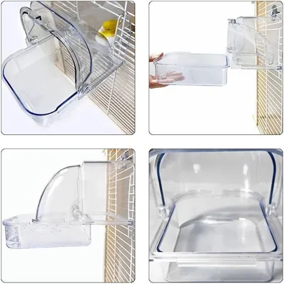 ZooVenture Baignoire Pour Perroquets Avec Vis Extérieure