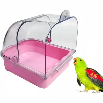 ZooVenture Baignoire Pour Perroquets Avec Vis Extérieure