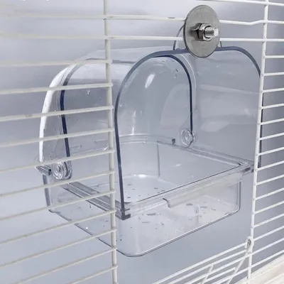 ZooVenture Baignoire Pour Perroquets Avec Vis Extérieure