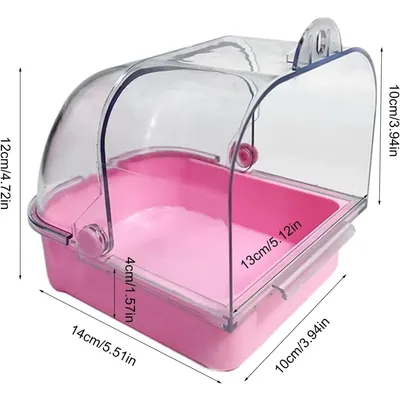 ZooVenture Baignoire Pour Perroquets Avec Vis Extérieure