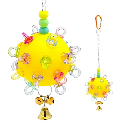 FurryFusion Balle à mâcher pour perroquet