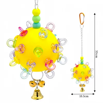 FurryFusion Balle à mâcher pour perroquet