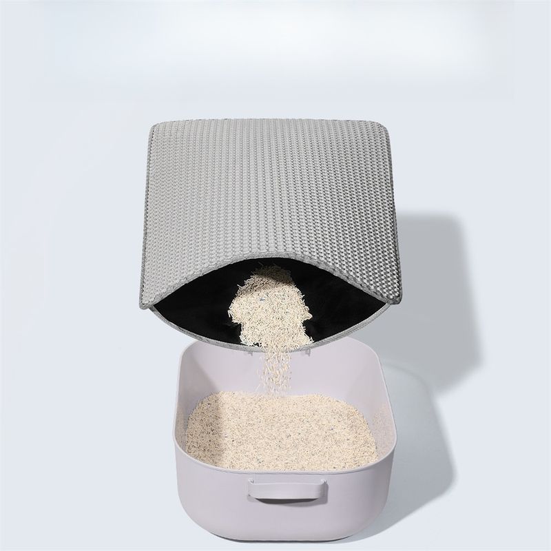 Pet Planet Tapis de litière pour chat double couche en EVA