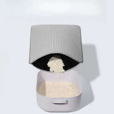 Pet Planet Tapis de litière pour chat double couche en EVA