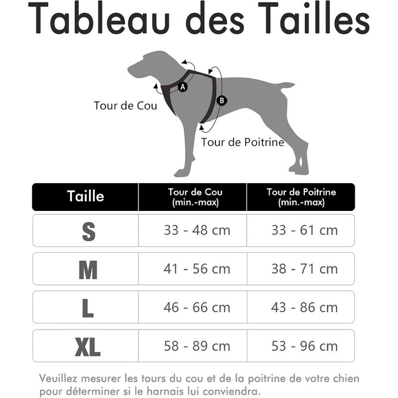 Pet Planet Harnais Anti - Traction Réfléchissant Chiens