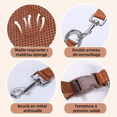 ZenPets Conjunto de arnés y correa para perros y gatos