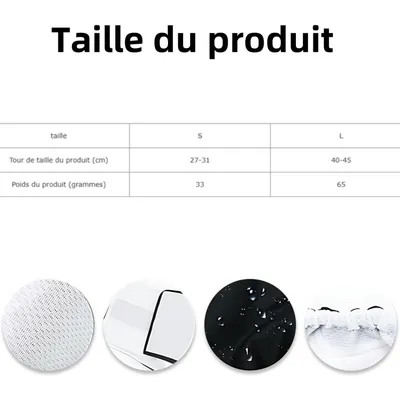 ZenPets 2 Couches Pour Chien Mâle Lavables Noires