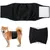 ZenPets 2 Couches Pour Chien Mâle Lavables Noires