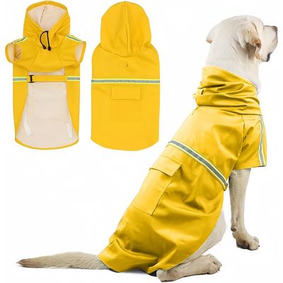 Pet Planet Imperméable à Capuchon avec Bandes Réfléchissantes Pour Chien
