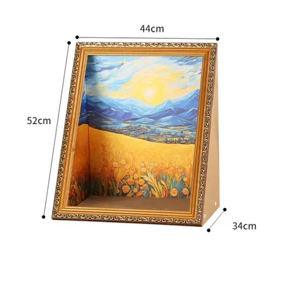 IntiMeg Lit pour chat avec peinture à l'huile 4D