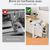 Pet Planet Lit de bureau pour chat