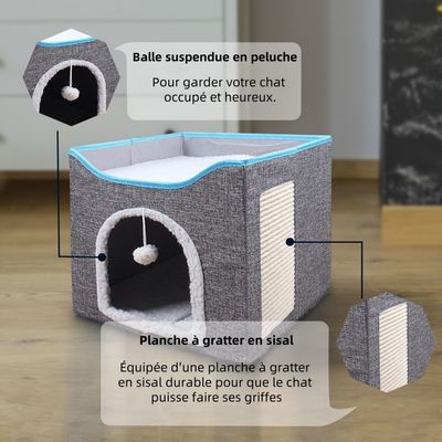 Pet Planet Canapé Lit Lavable Antidérapant Pour Chats