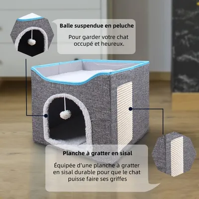 Pet Planet Canapé Lit Lavable Antidérapant Pour Chats