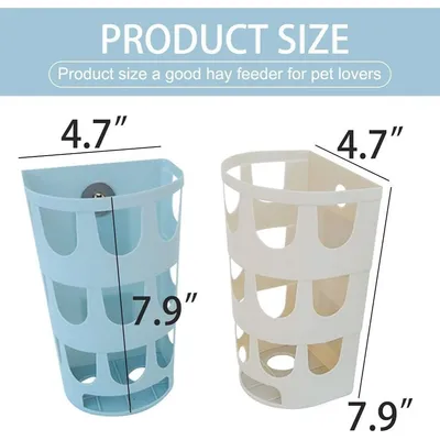 ZooVenture Lot De 2 Mangeoires À Foin Plastique Hangable Pour Lapin