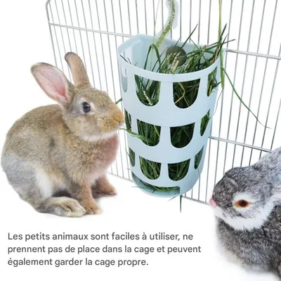 ZooVenture Lot De 2 Mangeoires À Foin Plastique Hangable Pour Lapin