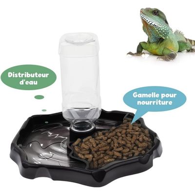 ZooVenture Tragbarer Kunststoff-Wasserspender für Reptilien & Schildkröten