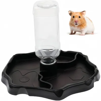 ZooVenture Dispensador de agua portátil de plástico para reptiles tortugas