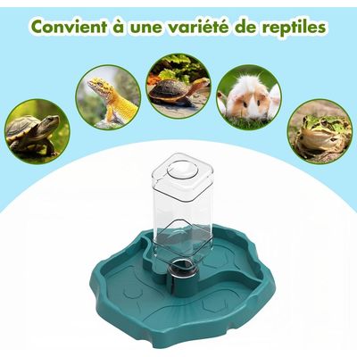 ZooVenture Kunststoff-Wasserspender tragbar für Reptilien & Schildkröten