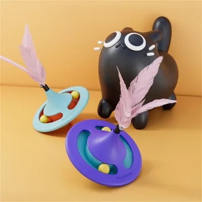 Pet Planet Baton à chat en forme de toupie-balancier