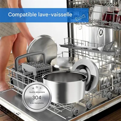 IntiMeg Gamelle d'eau en acier inoxydable 304 pour chien