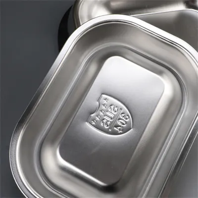 IntiMeg Gamelle carrée en acier inoxydable pour chien