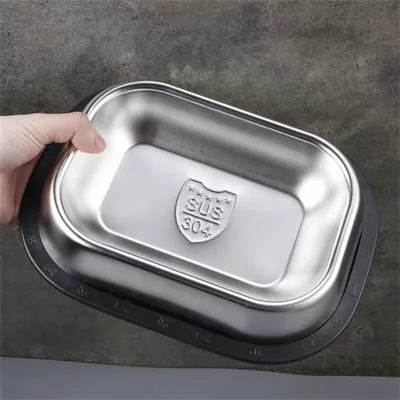 IntiMeg Gamelle carrée en acier inoxydable pour chien