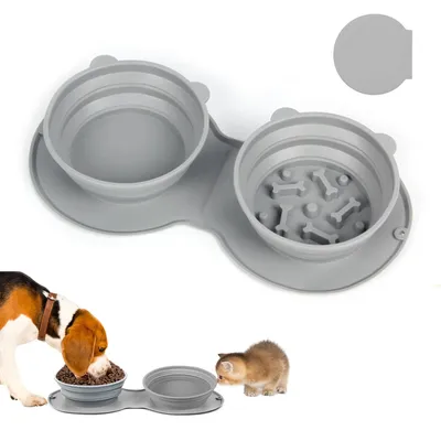 UAMLY Gamelle pliable pour chat et chien