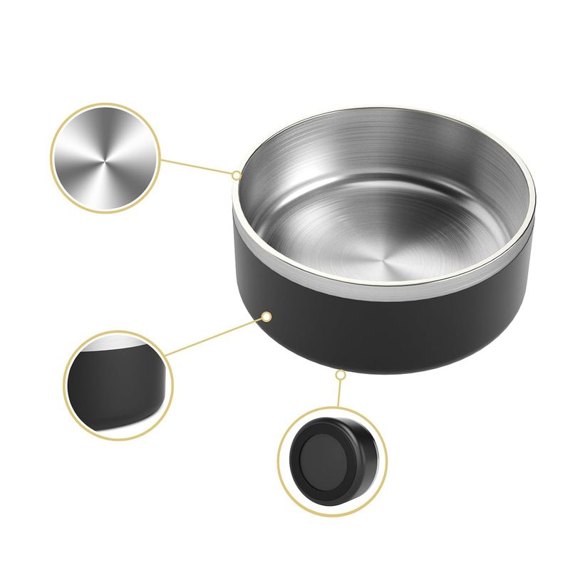 UAMLY Gamelle pour chien en acier inoxydable