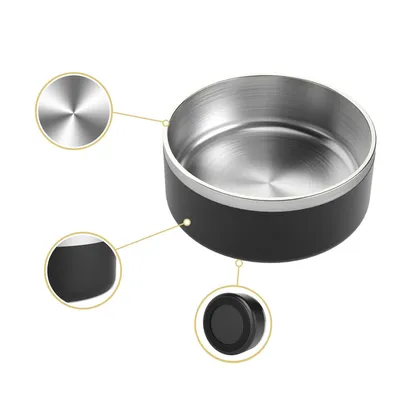 UAMLY Gamelle pour chien en acier inoxydable UAMLY Gamelle pour chien en acier inoxydable